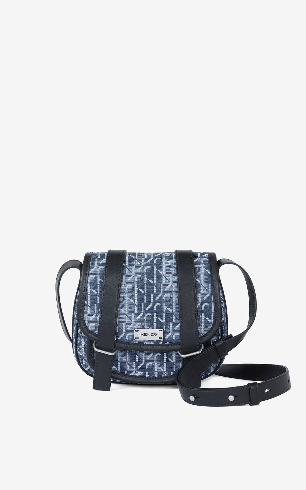 Bolso De Mano Kenzo Small jacquard Courier Mujer Azul Marino Azules - SKU.8341949